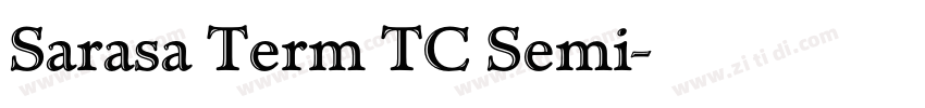 Sarasa Term TC Semi字体转换